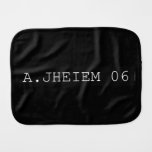 A.jheiem  Burp Cloth