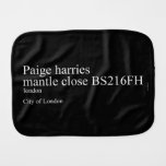 Paige harries mantle close  Burp Cloth
