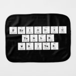 Periodic
 Table
 Writer  Burp Cloth