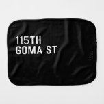 115TH Goma St  Burp Cloth