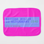 Rhianna hollis 10 elderberry  Burp Cloth