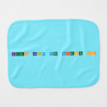 keep calm and science on  Burp Cloth