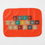 Merry
 Christmas
 Shannon  Burp Cloth