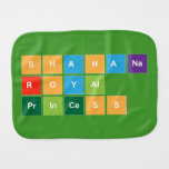 Shahana
 royal
 princess  Burp Cloth