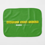 Happy New Year  Burp Cloth