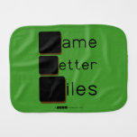 Game
 Letter
 Tiles  Burp Cloth