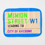 Minion Street  Burp Cloth