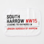 South  harrow  Burp Cloth