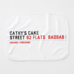 Cathy's Cake Street  Burp Cloth