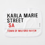 Karla marie STREET   Burp Cloth