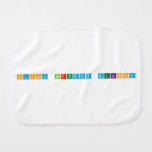 Happy Birthday Melissa  Burp Cloth