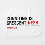 Cunnilingus  crescent  Burp Cloth