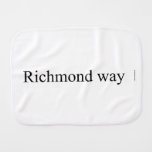 Richmond way  Burp Cloth