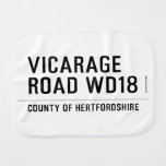 VICARAGE ROAD  Burp Cloth