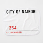 city of nairobi       Burp Cloth