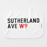 Sutherland ave  Burp Cloth