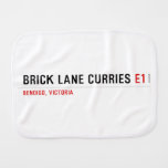brick lane curries  Burp Cloth