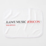 ilove music  Burp Cloth