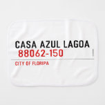CASA AZUL LAGOA   Burp Cloth