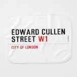 Edward Cullen Street  Burp Cloth
