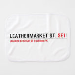 leathermarket St.  Burp Cloth