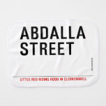 Abdalla  street   Burp Cloth