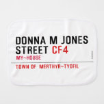 Donna M Jones STREET  Burp Cloth