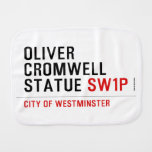 oliver cromwell statue  Burp Cloth