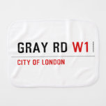 GRAY RD  Burp Cloth