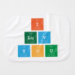 I 
 luv 
 You  Burp Cloth