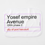 Yosef empire  Avenue   Burp Cloth