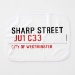 SHARP STREET   Burp Cloth
