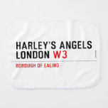 HARLEY’S ANGELS LONDON  Burp Cloth