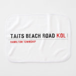 Taits Beach Road  Burp Cloth