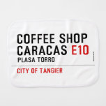 Coffee shop Caracas  Burp Cloth