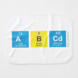 ABCD  Burp Cloth