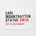 earl mountbatten statue  Burp Cloth