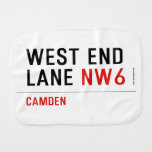 West End  Lane  Burp Cloth