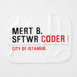 MERT B. SFTWR  Burp Cloth