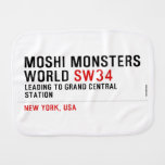 mOSHI mONSTERS wORLD  Burp Cloth