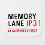mEMORY LANE  Burp Cloth