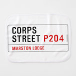 Corps Street  Burp Cloth