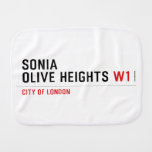 Sonia olive heights  Burp Cloth