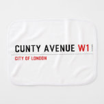 Cunty Avenue  Burp Cloth