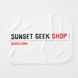 SUNSET GEEK  Burp Cloth