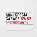 MINI SPECIAL GARAGE  Burp Cloth