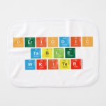 Periodic
 Table
 Writer  Burp Cloth