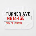 turner ave   Burp Cloth