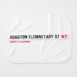 houston elemnetary st  Burp Cloth