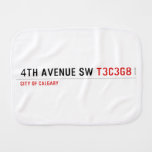 4th Avenue SW  Burp Cloth